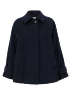 Blue Virgin Wool Coat