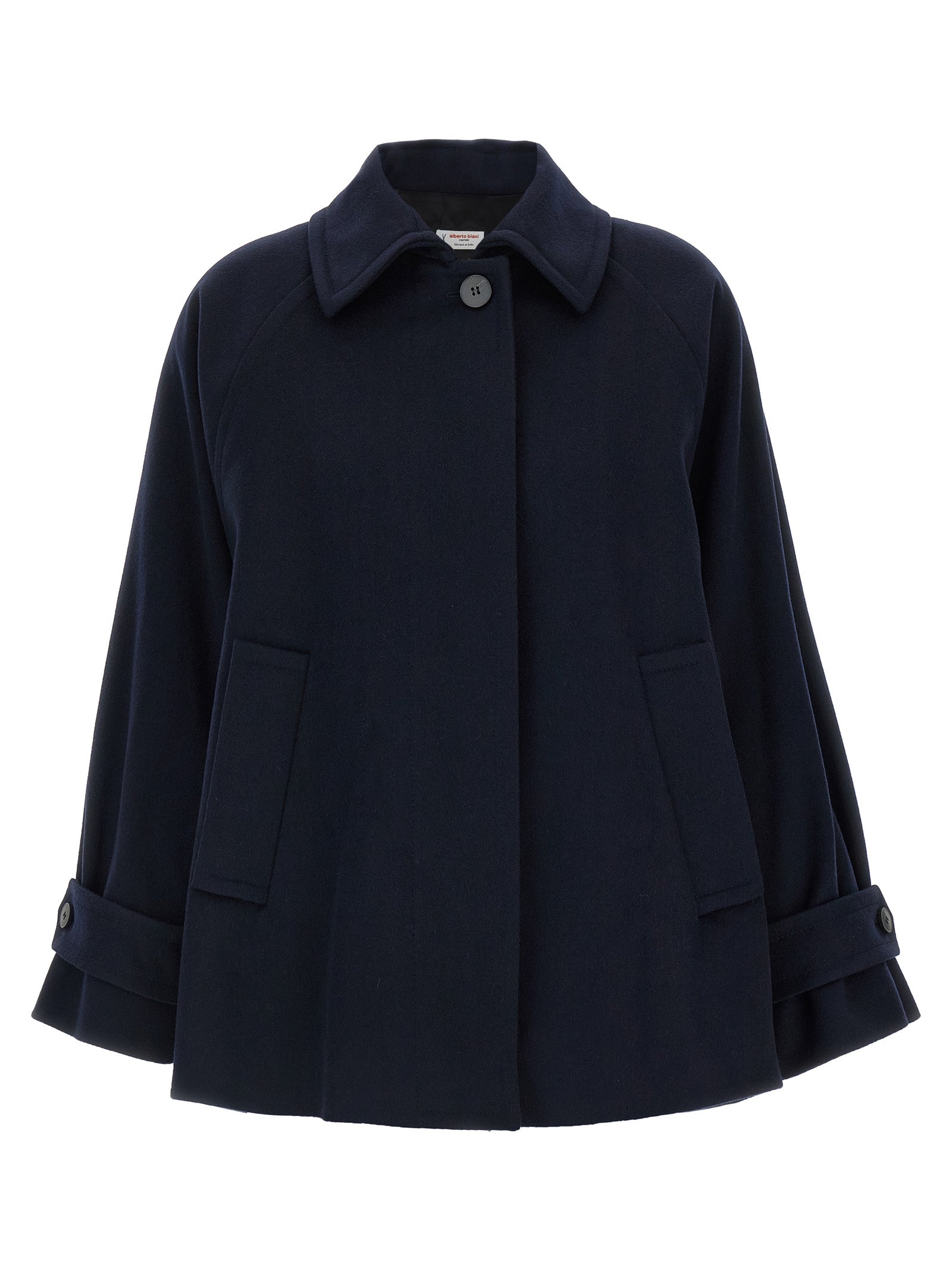 Blue Virgin Wool Coat