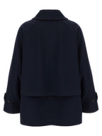 Blue Virgin Wool Coat