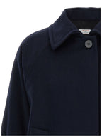 Blue Virgin Wool Coat
