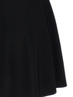 Black Viscose Short Dress