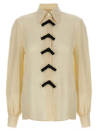 Beige Silk Blouse