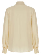 Beige Silk Blouse