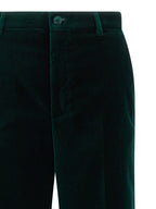 Bicolor Cotton Casual Pants