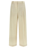 White Cotton Dress Pants