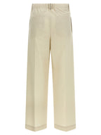 White Cotton Dress Pants