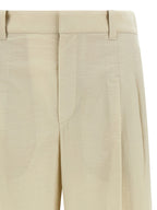 White Cotton Dress Pants