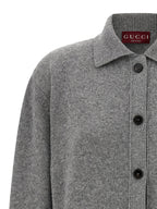 Gray Wool Cardigan