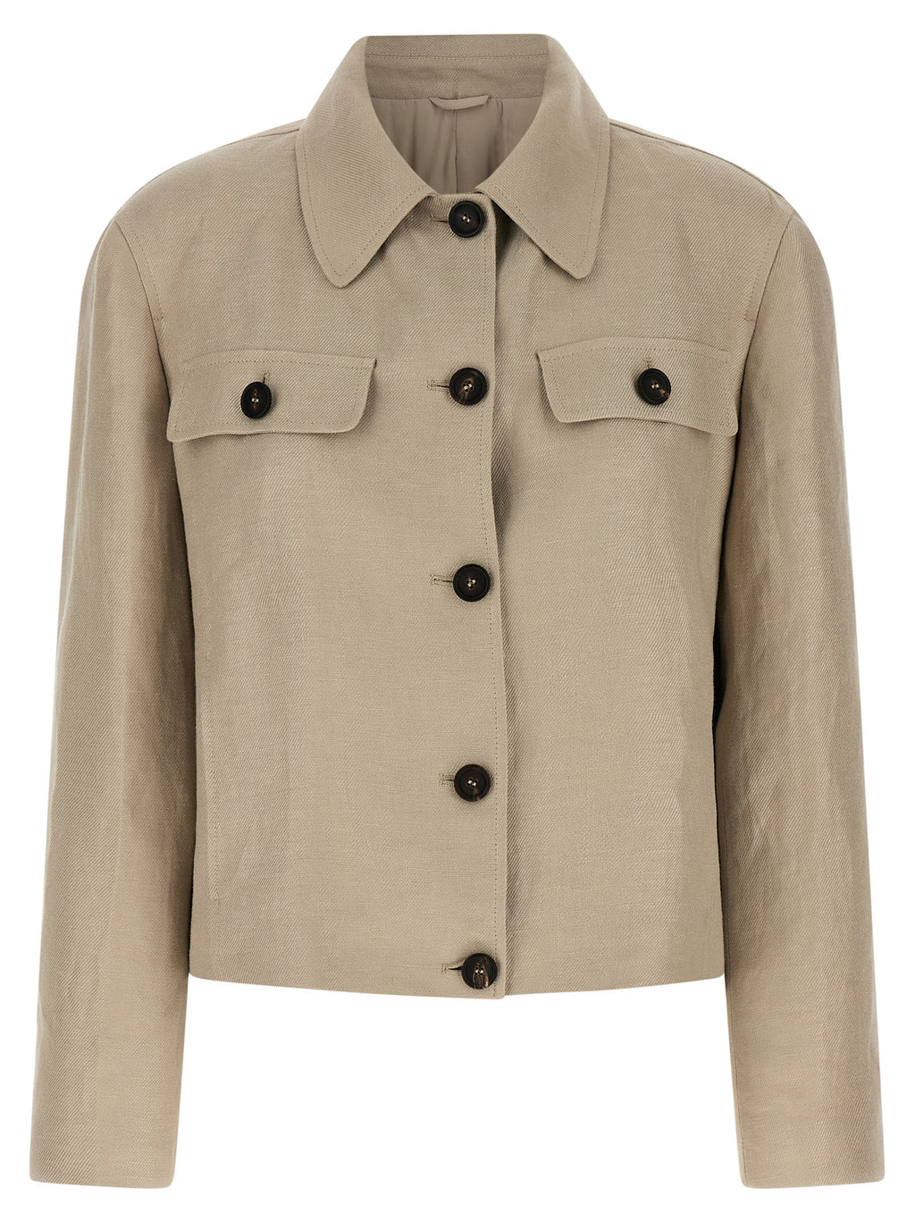 Beige Linen Blazer