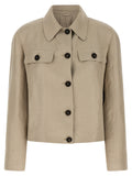 Beige Linen Blazer