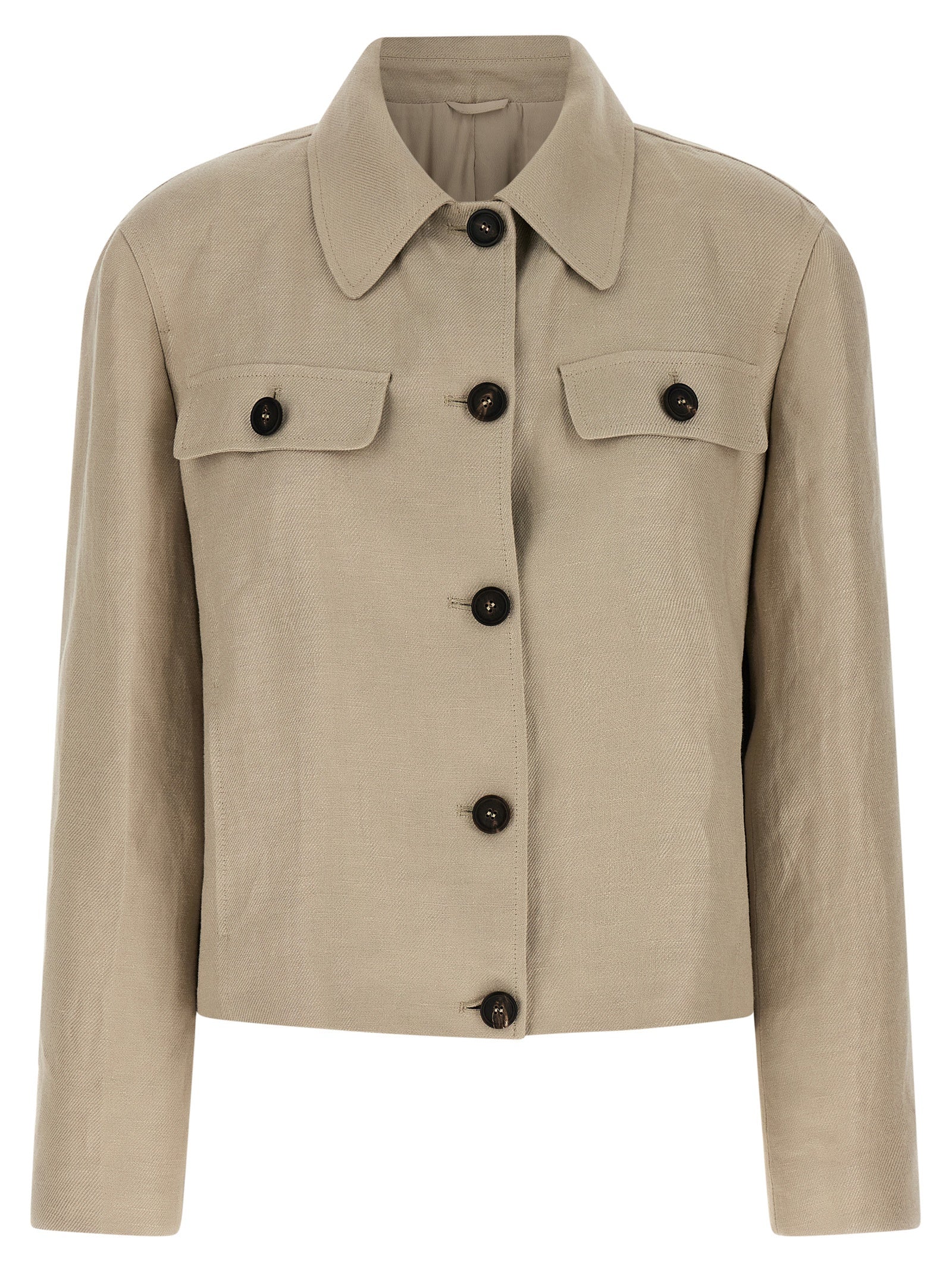 Beige Linen Blazer