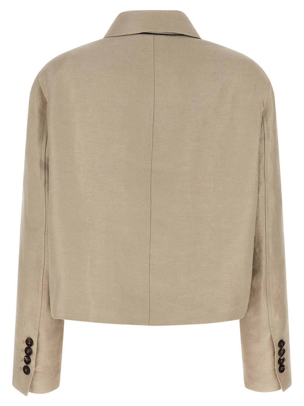 Beige Linen Blazer