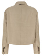 Beige Linen Blazer