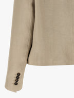 Beige Linen Blazer