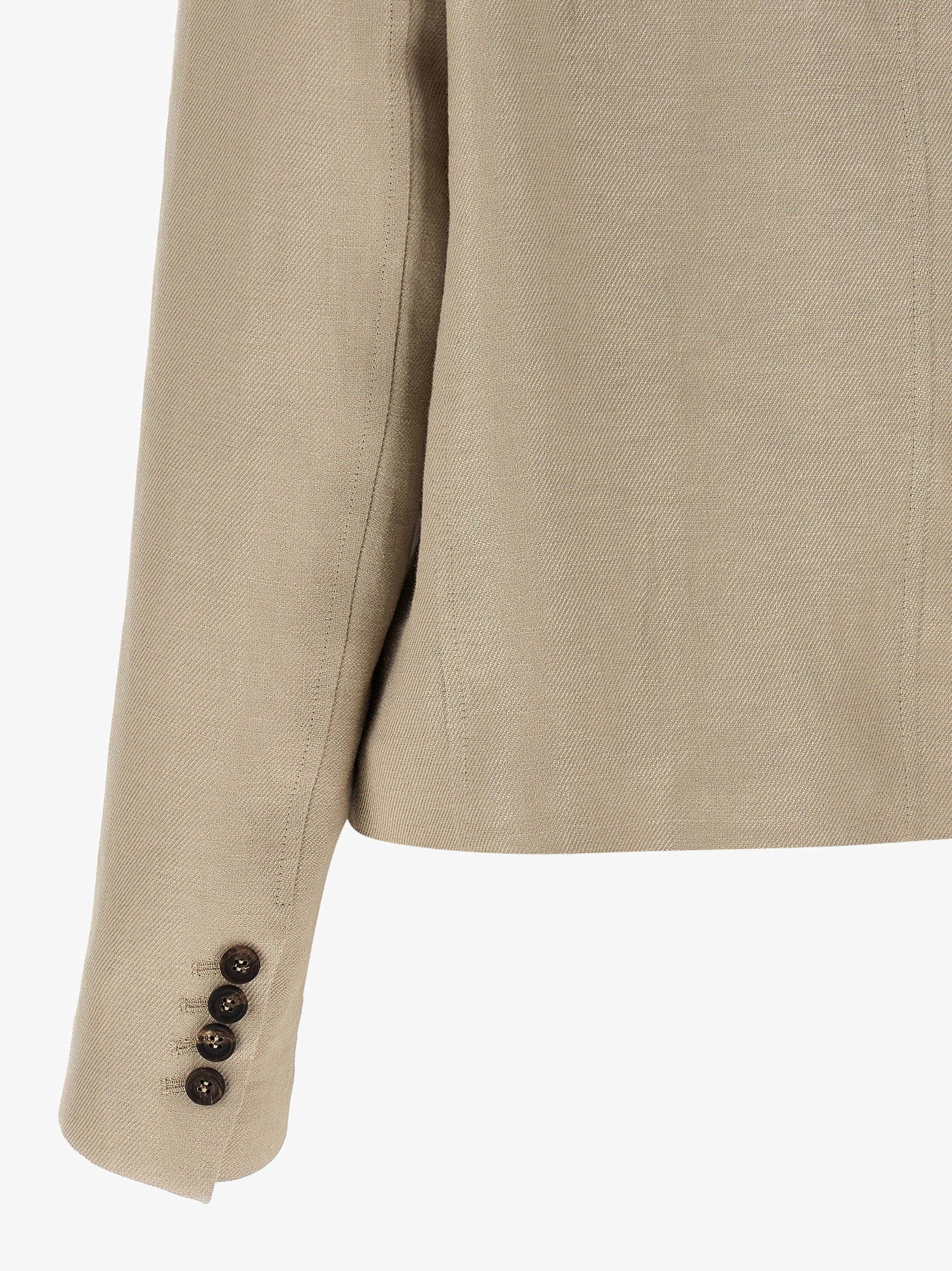 Beige Linen Blazer
