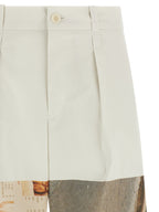 White Polyamide Casual Pants
