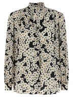 Bicolor Silk Blouse