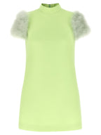 Bicolor Virgin Wool Short Dress