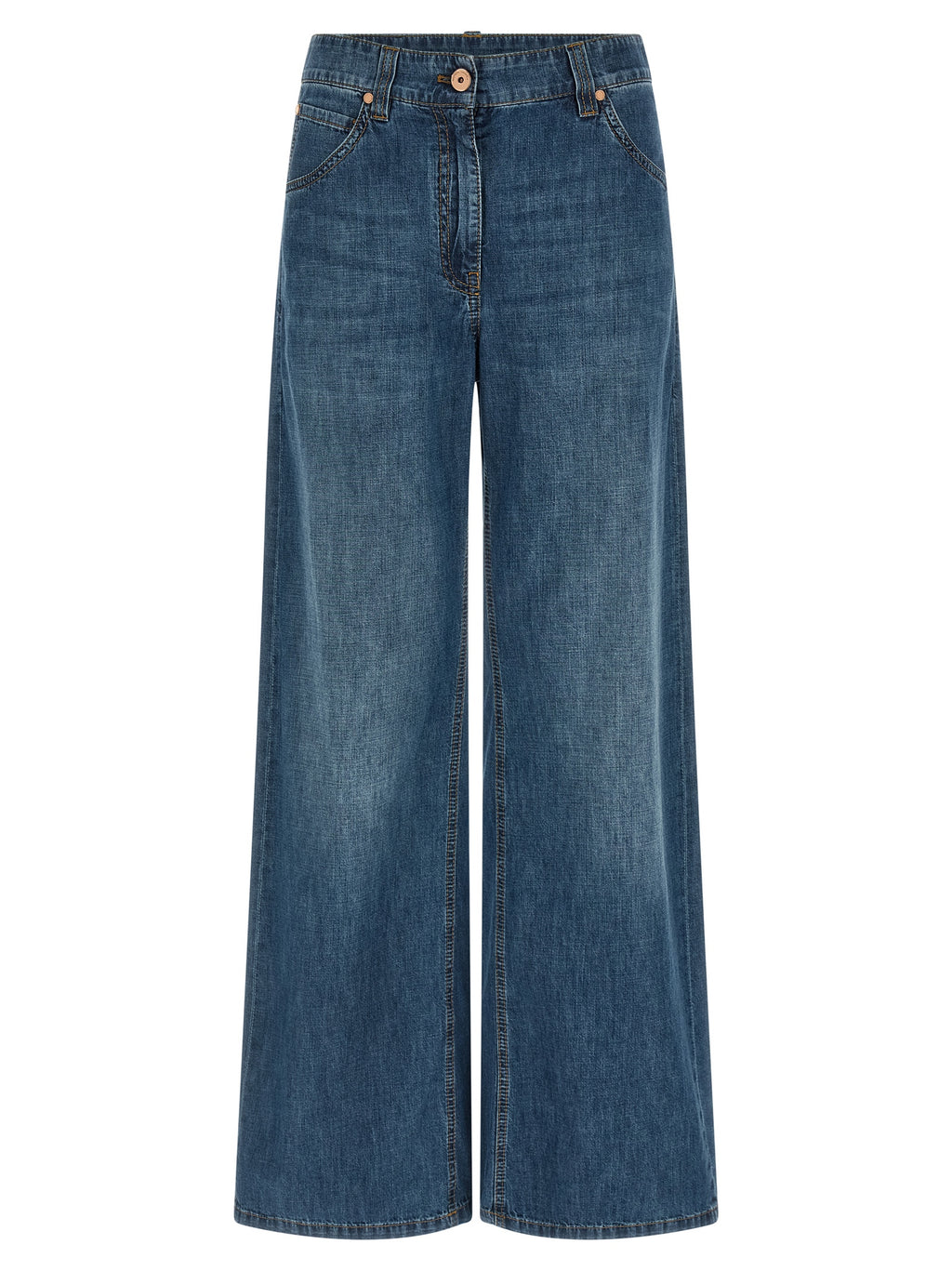 Blue Cotton Relaxed Fit Jeans
