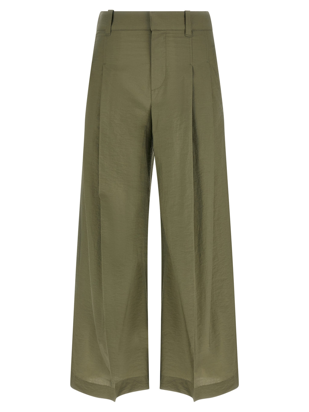 Bicolor Cotton Casual Pants