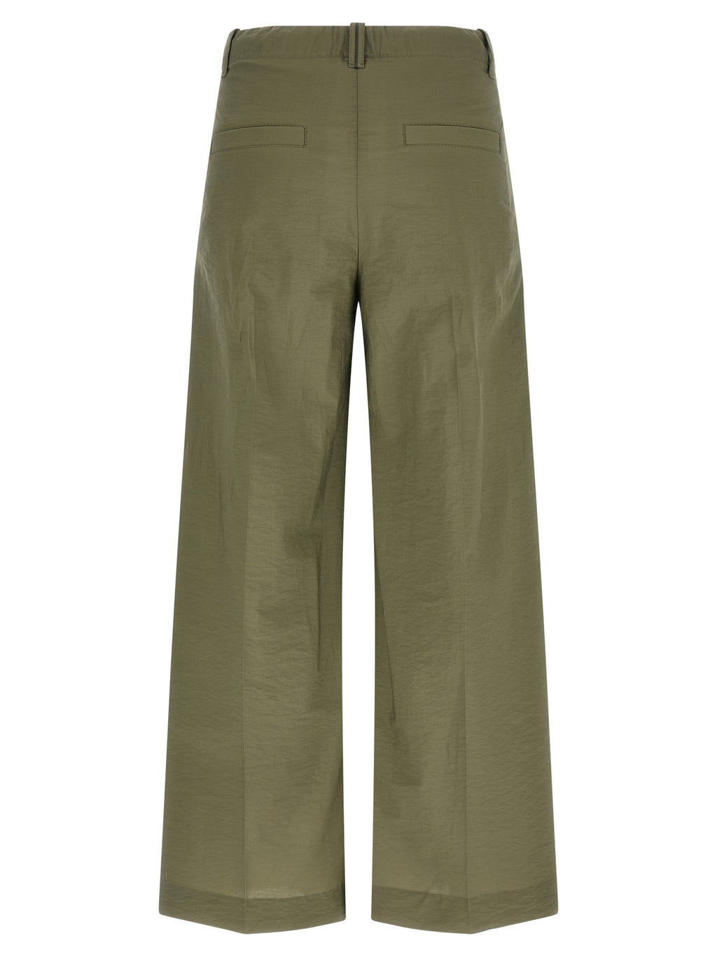 Bicolor Cotton Casual Pants