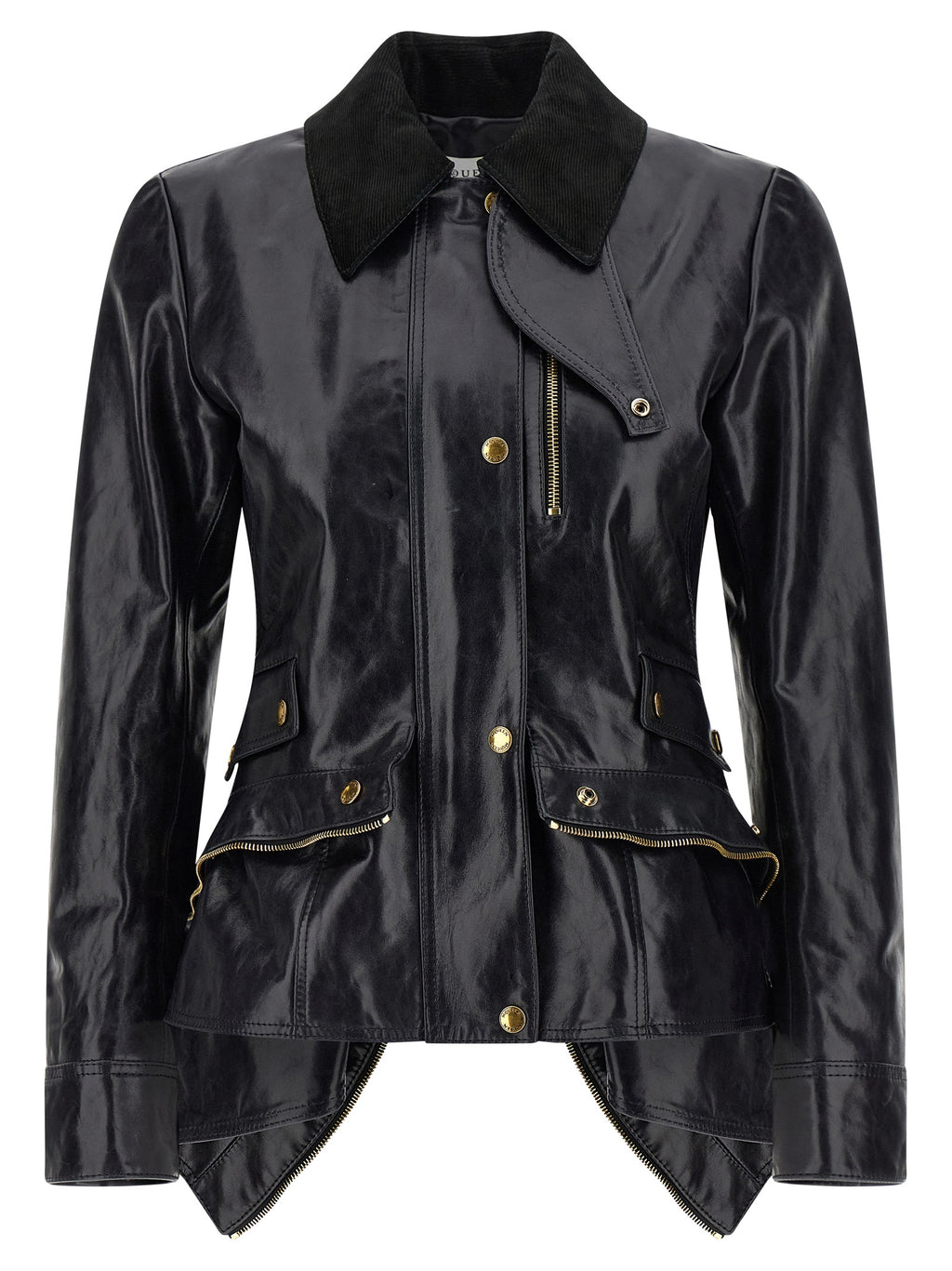 Black Cowhide Leather Jacket