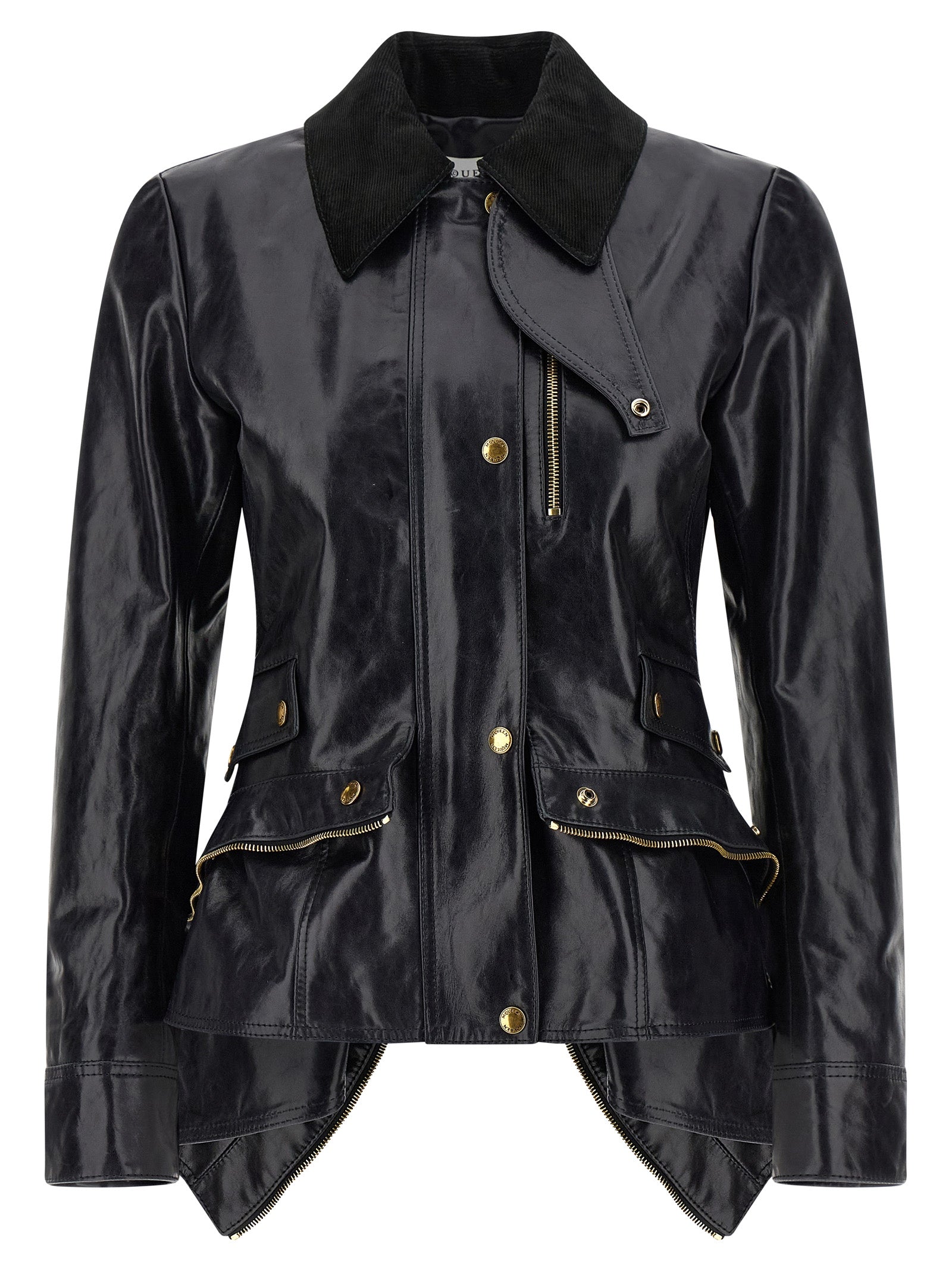 Black Cowhide Leather Jacket