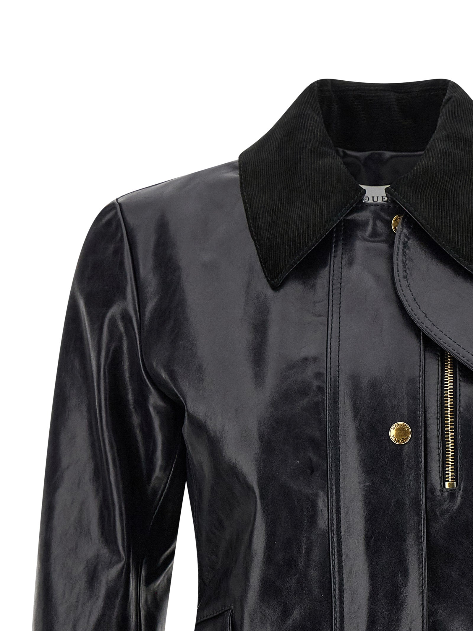 Black Cowhide Leather Jacket