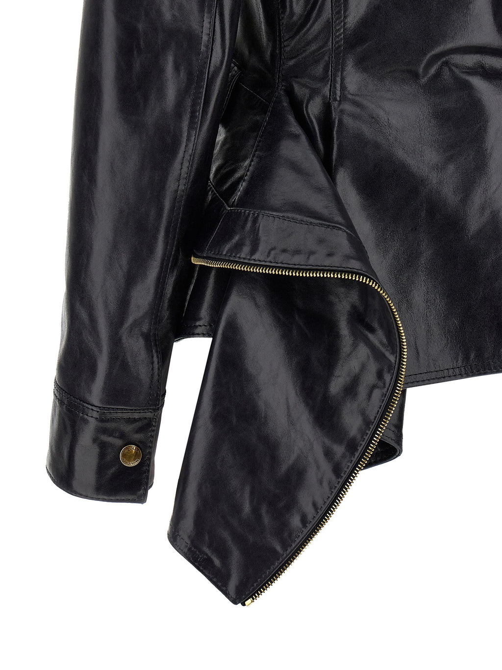 Black Cowhide Leather Jacket