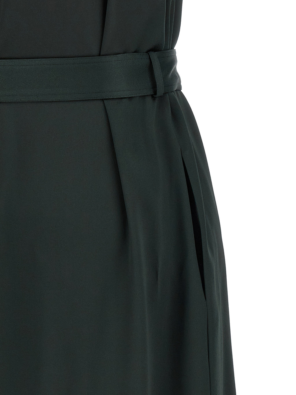 Bicolor Acetate Long Dress