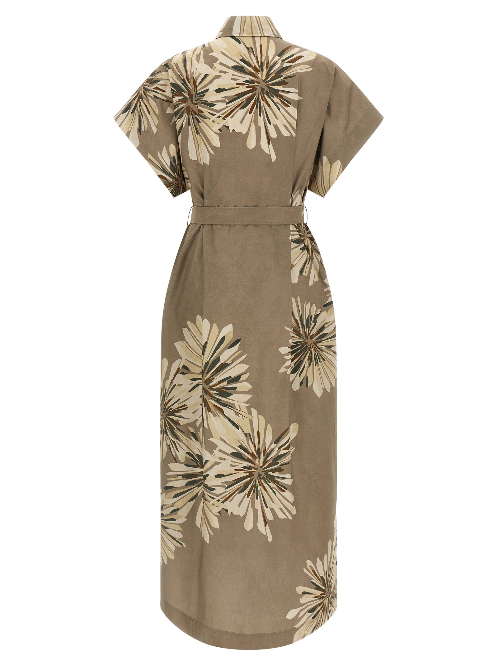 Bicolor Cotton Long Dress