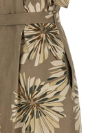 Bicolor Cotton Long Dress