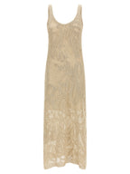 Beige Linen Long Dress