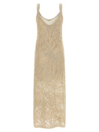 Beige Linen Long Dress