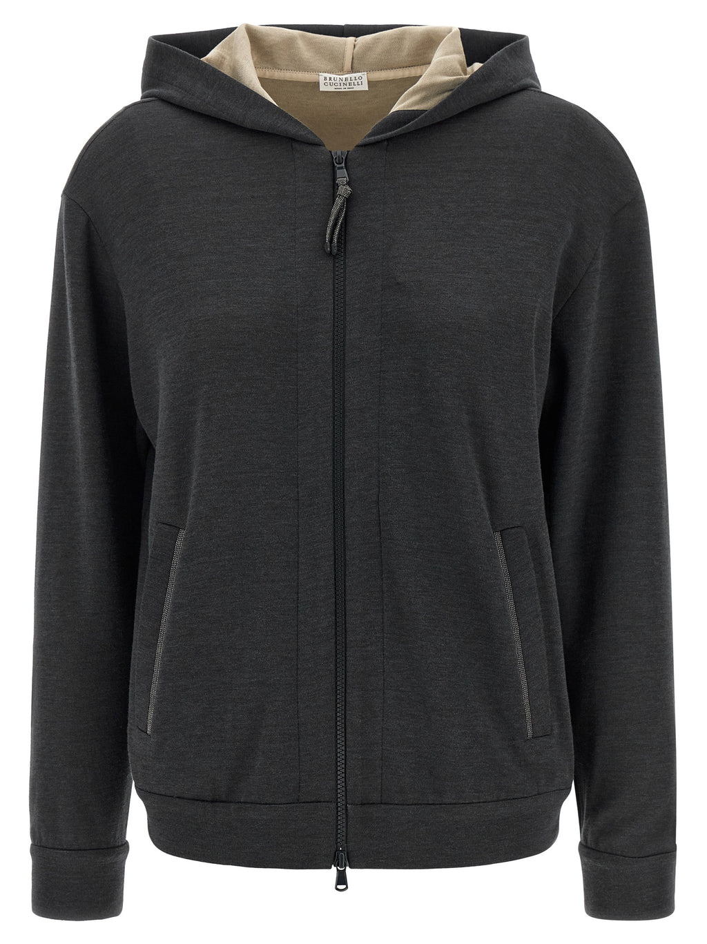 Gray Cotton Hoodie