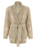 Beige Linen Cardigan