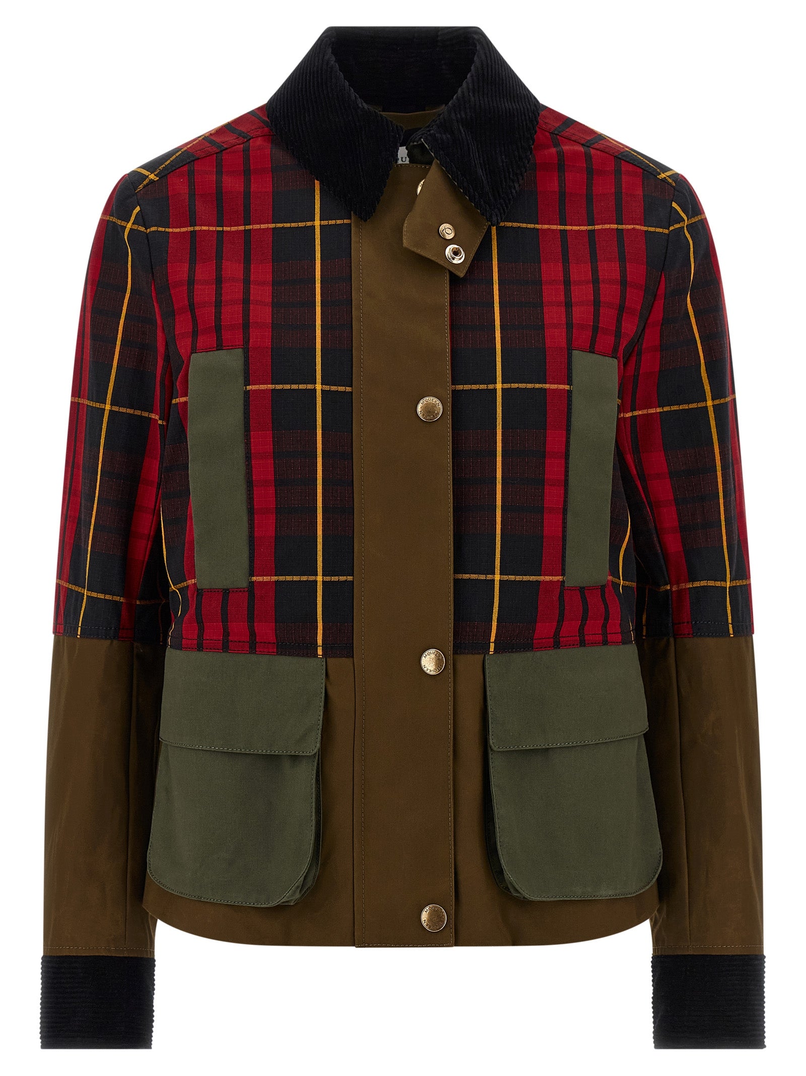 Multicolor Cotton Full-Length Jacket