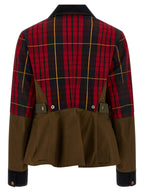 Multicolor Cotton Full-Length Jacket