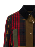 Multicolor Cotton Full-Length Jacket