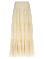 White Cotton Mini Skirt