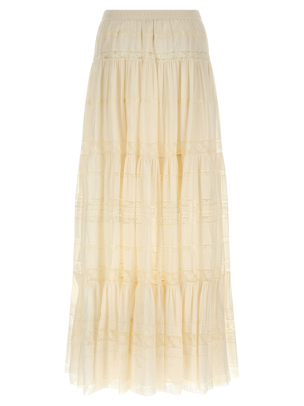 White Cotton Mini Skirt