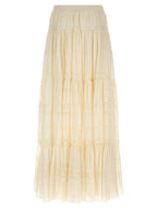 White Cotton Mini Skirt