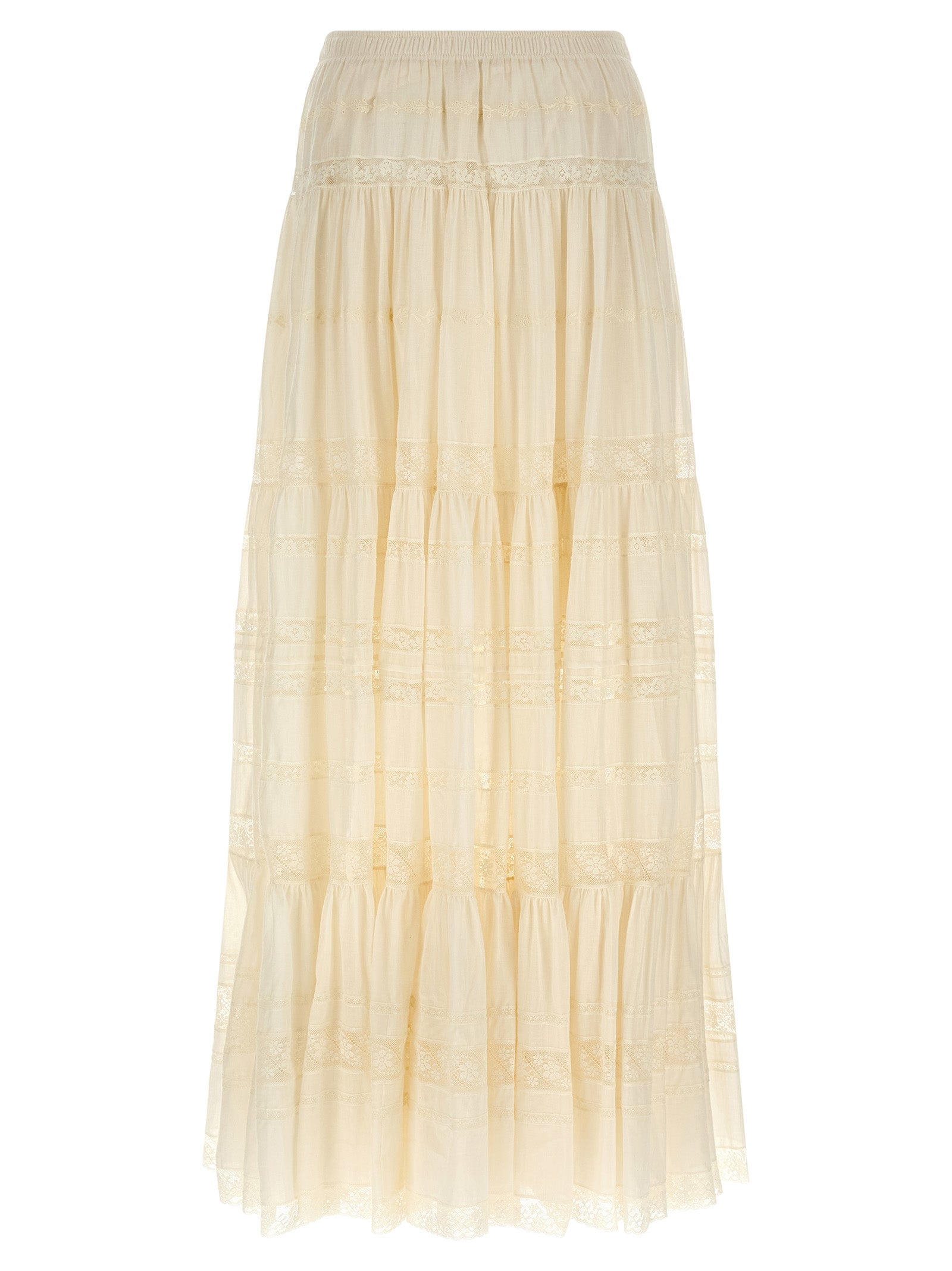 White Cotton Mini Skirt
