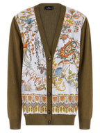 Bicolor Cotton Cardigan