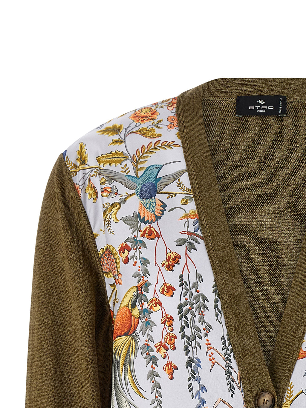 Bicolor Cotton Cardigan
