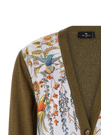 Bicolor Cotton Cardigan