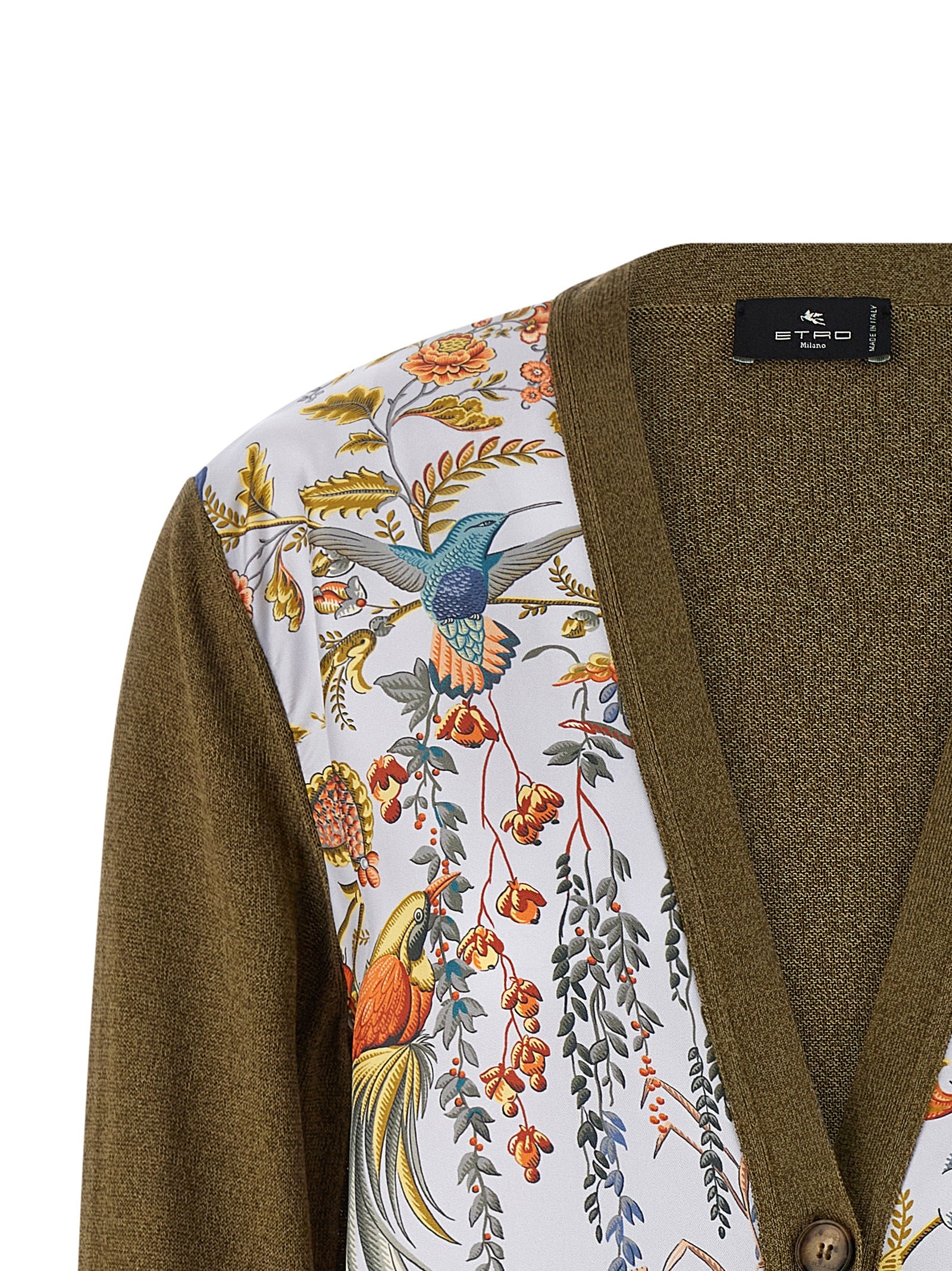 Bicolor Cotton Cardigan