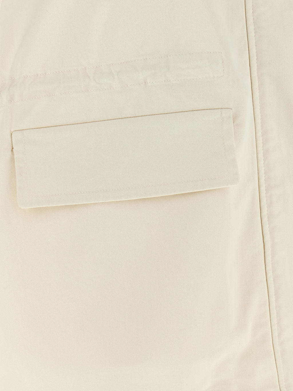 Beige Cotton Sleeveless Jacket