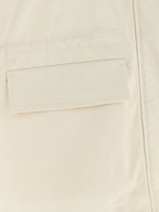 Beige Cotton Sleeveless Jacket