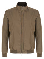 Beige Polyester Bomber